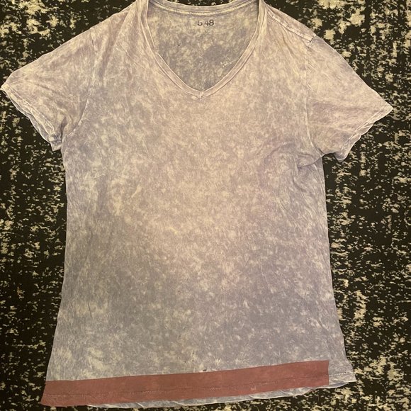 Sold-Vintage Saks 5th distressed v-neck Made in USA - Picture 1 of 2